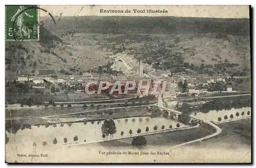 Cartes postales Environs De Toul Illustres Vue Generale De Maron Prise Des Roches Militaria