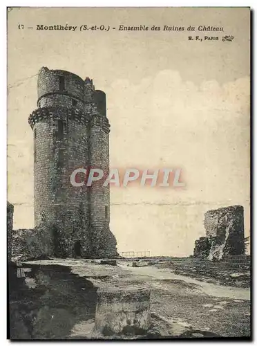 Cartes postales Montlhery Ensemble Des Ruines Du Chateau