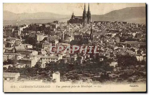 Cartes postales Clermont Ferrand Vue Generale Prise De Montfujet