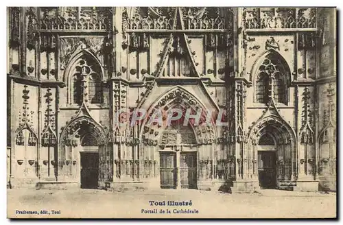 Cartes postales Toul Illustre Portail De La Cathedrale