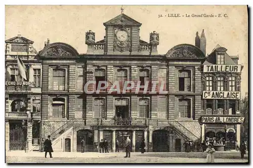 Cartes postales Lille Le Grand Garde Tailleur Cie anglaise Paris Londres