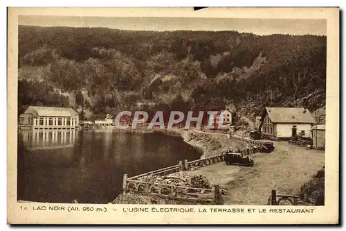 Cartes postales Lac Noir L&#39Usine Electrique La Terrasse Et Le Restaurant