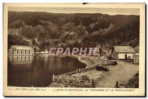 Cartes postales Lac Noir L'Usine Electrique La Terrasse Et Le Restaurant