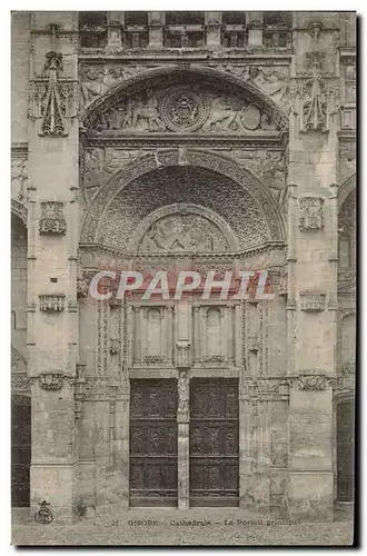 Ansichtskarte AK Gisors Cathedrale Le Portail Principal