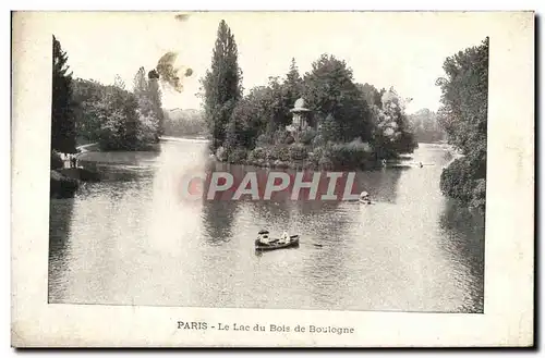 Cartes postales Paris Le Lac Du Bois De Boulogne