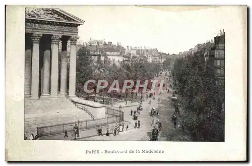 Cartes postales Paris Boulevard De La Madeleine