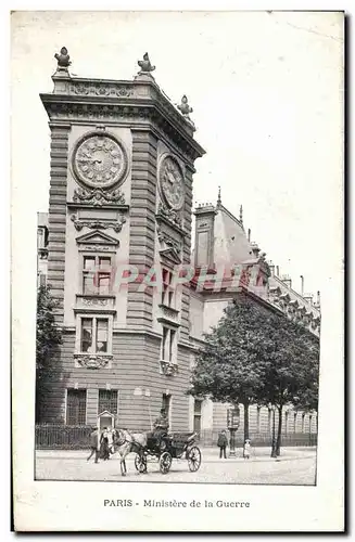 Cartes postales Paris Ministere De La Guerre