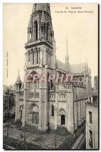 Ansichtskarte AK Nantes Facade De l&#39Eglise Saint Nicolas