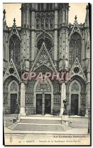 Ansichtskarte AK Nancy Portail De La Basilique Saint Epvre