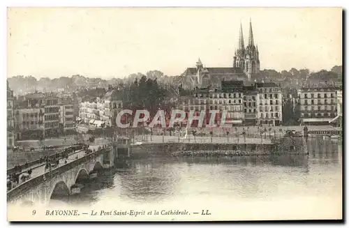 Cartes postales Bayonne Le Pont Saint Esprit Et La Cathedrale