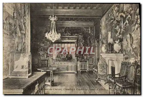 Ansichtskarte AK Pau Interieur Du Chateau Chambre A Coucher De Jeanne D&#39Albert