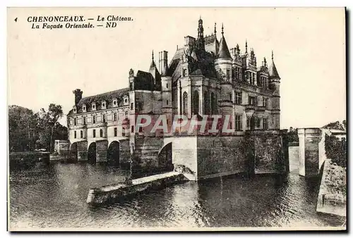 Cartes postales Chenonceaux Le Chateau La Facade Orientale