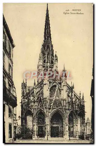 Cartes postales Rouen Eglise Saint Maclou