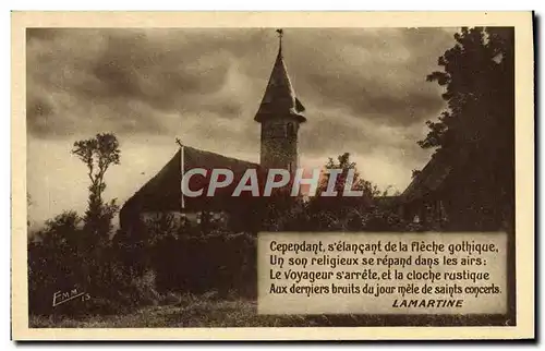 Cartes postales Cependant S&#39Elancant De LA Fleche Gothique Un Son Lamartine