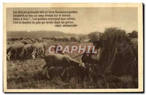 Ansichtskarte AK Les Bles Puissants Bles En Leurs Faisceaux Superbes Semblent Au Loin Un Camp Paul Deroulede Mout