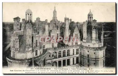 Ansichtskarte AK Chambord Le Chateau Les Combles