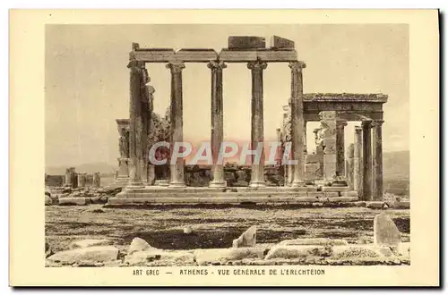 Ansichtskarte AK Arc Grec Athenes Vue Generale De L&#39Erechteion