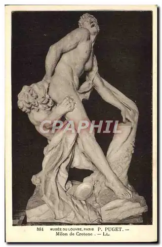 Cartes postales Musee Du Louvre Paris Milon De Crotone