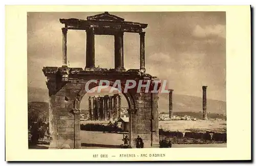 Cartes postales Art Grec Athenes Arc D'Adrien