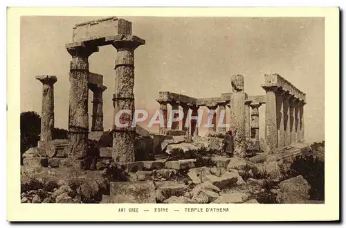 Ansichtskarte AK Art Grec Egine Temple d&#39Athena