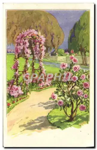 Cartes postales Fantaisie Fleurs