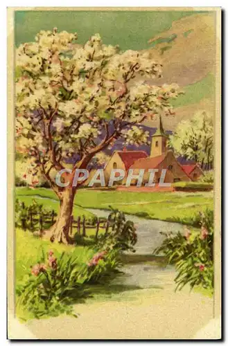 Cartes postales Fantaisie Arbre