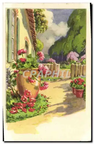 Cartes postales Fantaisie Fleurs