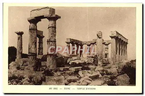 Ansichtskarte AK Art Grec Egine Temple D&#39Athena