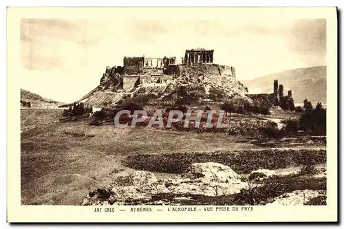 Cartes postales Art Grec Athenes L'Acropole Vue Prise Du Pnyx