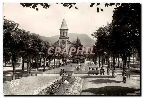 Cartes postales moderne La Bourboule Les Jardins Et l&#39Eglise