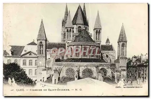 VINTAGE POSTCARD Caen the Apse Of Etienne Saint