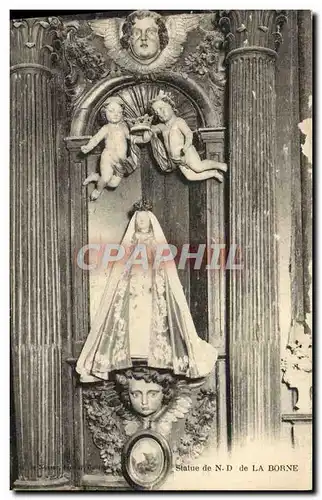 Cartes postales Statue De N D De La Borne Vierge