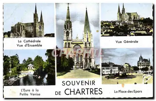 Moderne Karte Souvenir De Chartres La Place Des Epars