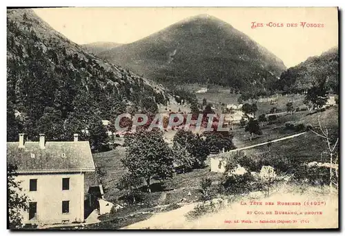 Cartes postales Les Cols Des Vosges La Tete Des Russiers et col de Bussang a droite