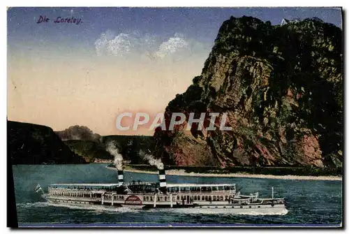 Cartes postales Die Loreley Bateau