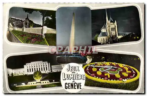 Cartes postales moderne Jeux de lumierea Geneve