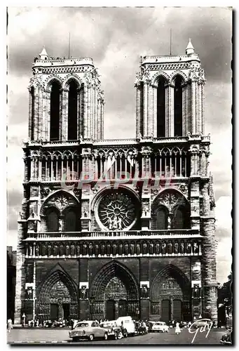 Cartes postales moderne Paris Et Ses Facade de la Cathedrale Notre Dame