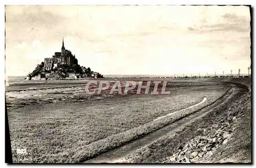 Moderne Karte Mont Saint Michel Digue