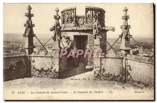 Ansichtskarte AK Albl La Cathedrale Sainte Cecile Le Sommet de Clocher