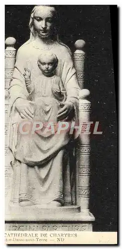 Ansichtskarte AK Chartres Cathedrale Notre Dame sous Terre