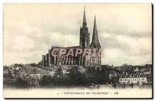 Cartes postales Cathedrale De Chartres