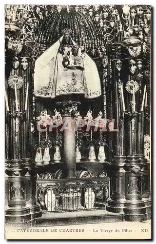 Ansichtskarte AK Cathedrale De Chartres La Vierge du Pilier Vierge