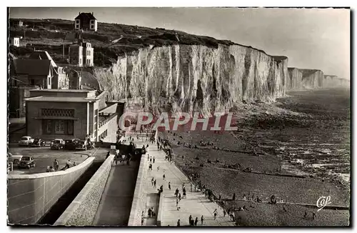 Moderne Karte Ault Le Casino et les falaises