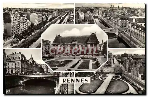 Cartes postales moderne Rennes Les Quais de la Vilaine Le Palais de Justice