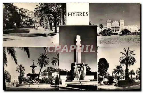 Cartes postales moderne Hyeres Avenue Gambetta Fontaine Godillot Maison de repos Chateaubriand Les jardins