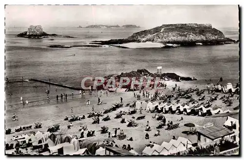 Moderne Karte Saint Malo Plage de Bon Secours et Les Beys