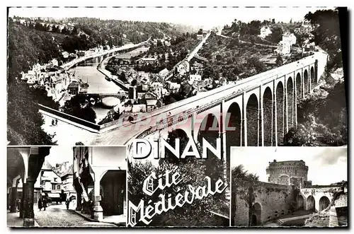 Cartes postales moderne Dinan Le Viaduc Vallee de la Rance Rue des Cordeliers Le chateau