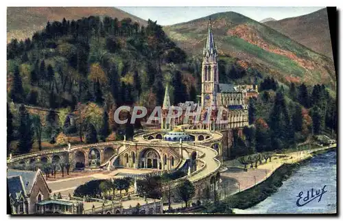 Cartes postales moderne Lourdes Vue D&#39Ensemble Sur la Basilique