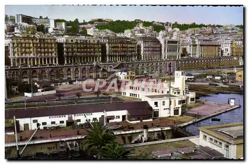 Moderne Karte Alger Vue Generale La Prefecture La mairie Le Gt General Le boulevard Carnot Chambre de commerce