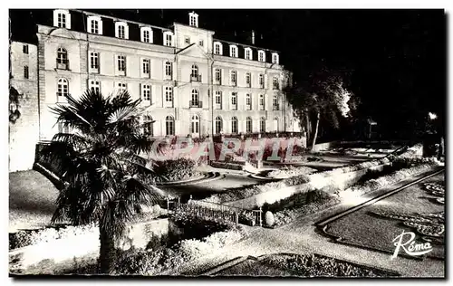 Cartes postales moderne Vannes Les Jardins et le Chateau de L'Hemine la nuit
